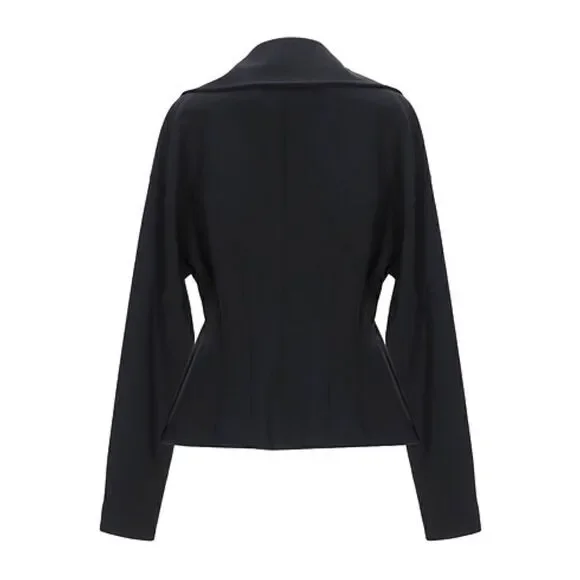 Ralph Lauren Collection Purple Label Chrystie Wool Black Blazer Jacket Sz 8